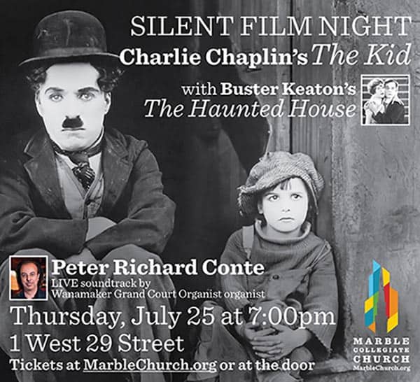 Marble Church Hosts Silent Film Night with Live Music by World-Renowned Organist