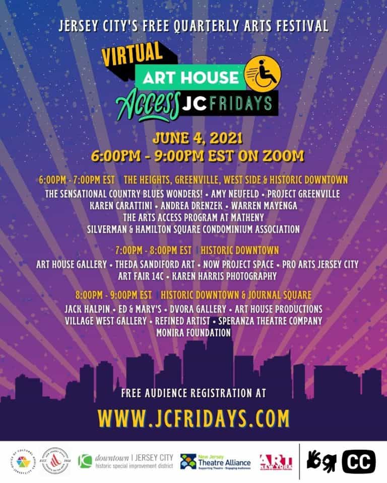 Art House Productions Celebrates Artists with Disabilities for Virtual Access JC Fridays on June 4, 2021