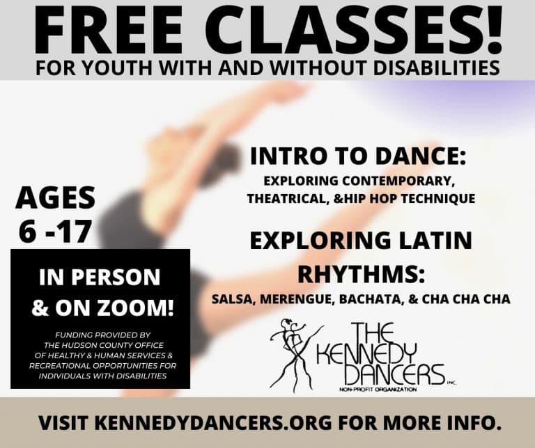 Free In Person & Virtual Classes at The Kennedy Dancers, Inc., for Youth with and without Disabilities.