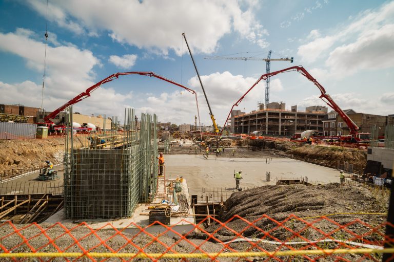 Concrete for new courthouse