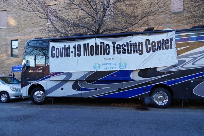 Jersey,City,,Nj,,Usa,-,December,20,,2021:,Covid-19,Mobile