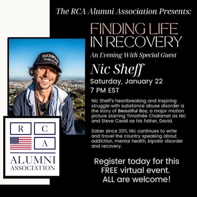 Recovery Centers of America presents “Finding Life in Recovery with Nic Sheff”