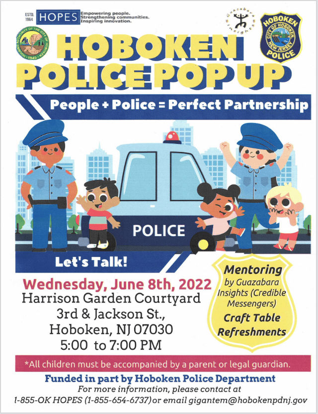 Hoboken Police Department to launch Police Popup engagement events