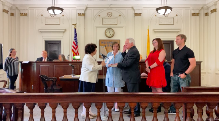 Mayor Richard Turner and Weehawken Township Council sworn in