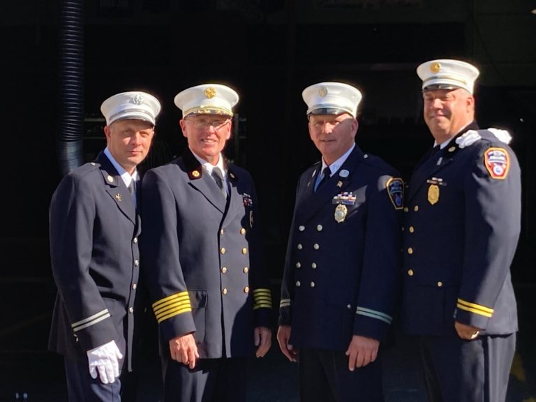 Bayonne Fire Department promotes two new battalion chiefs and nine fire captains