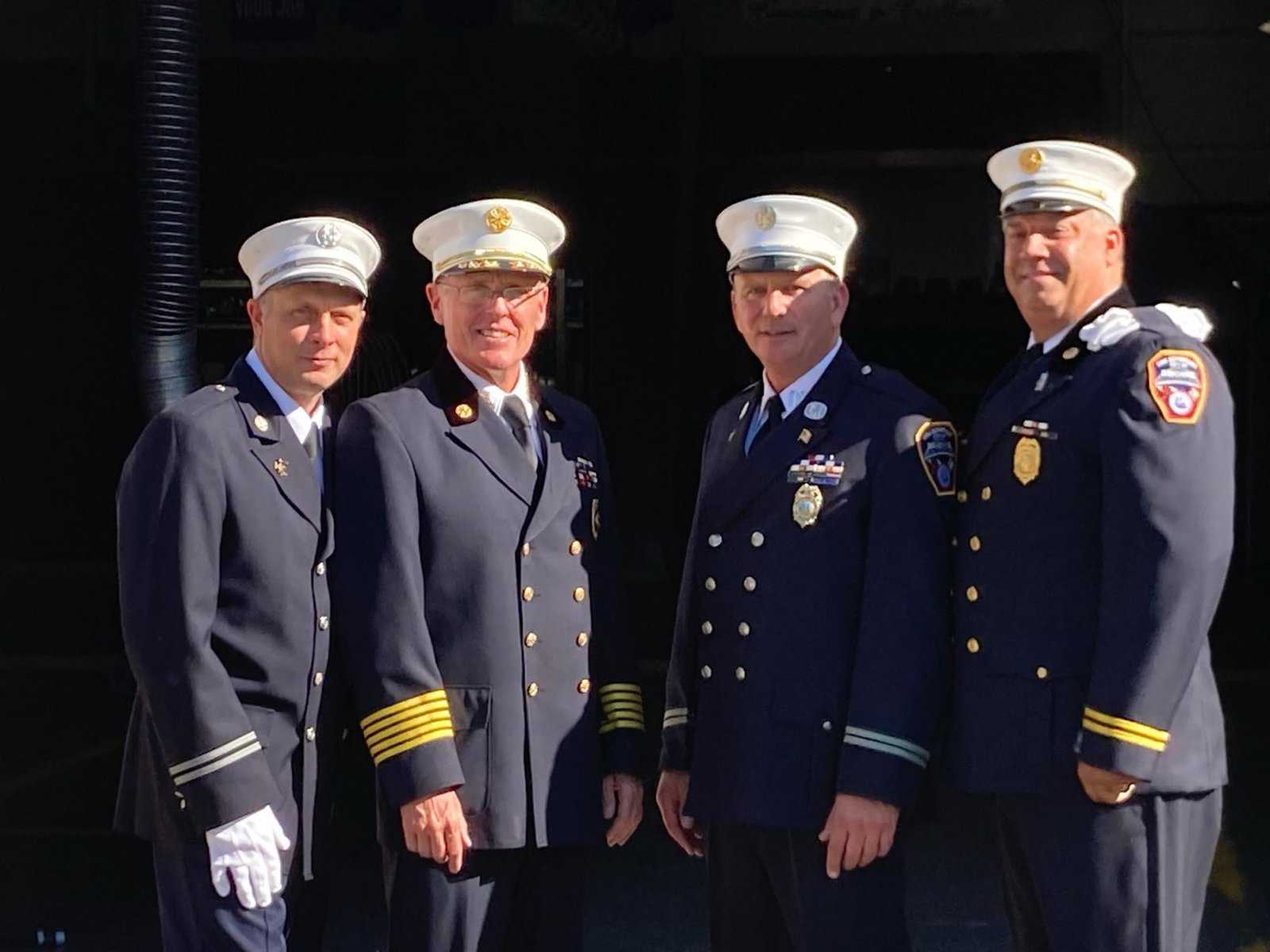 Bayonne Fire Department promotes two battalion chiefs, nine captains