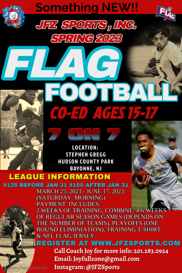 JFZ Sports Inc Youth Coed Flag Football