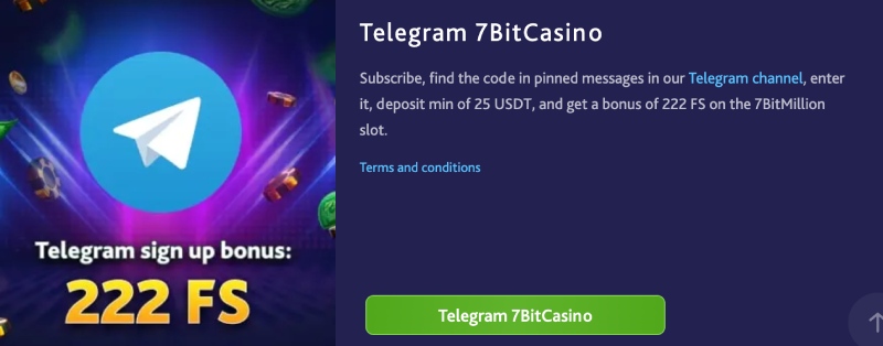 7bit casino- telegram