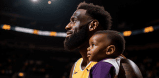 lebron james with bryce james as kid