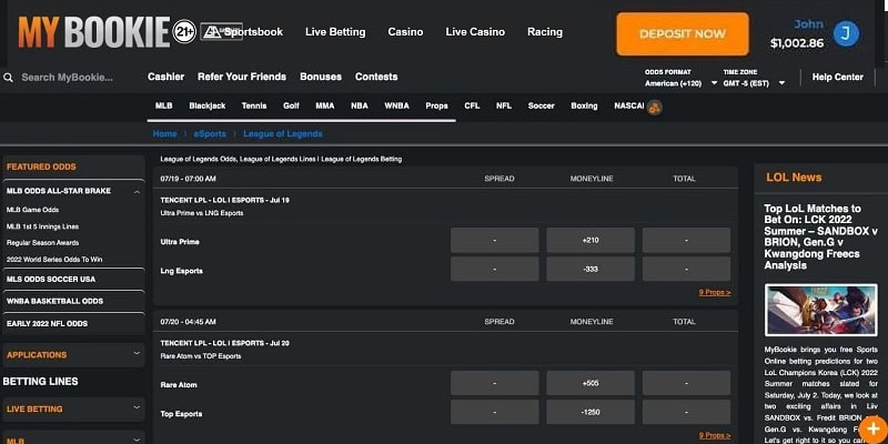 NFL Betting Hub at Bovada Sportsbook