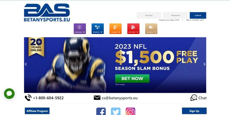 BetAnySports Sports Bonus