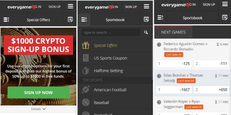 Everygame Sports Mobile