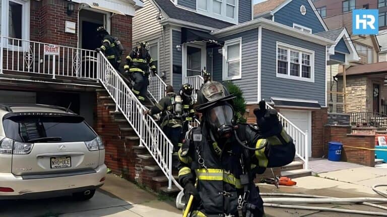 Two-Alarm Fire in Bayonne Displaces Nine and Injures Two, Including a Firefighter
