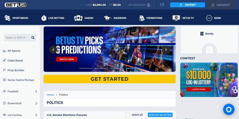 Betus Political Betting