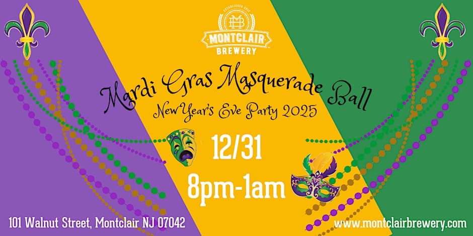 Mardi Gras Masquerade Ball New Year's Eve Party 2025