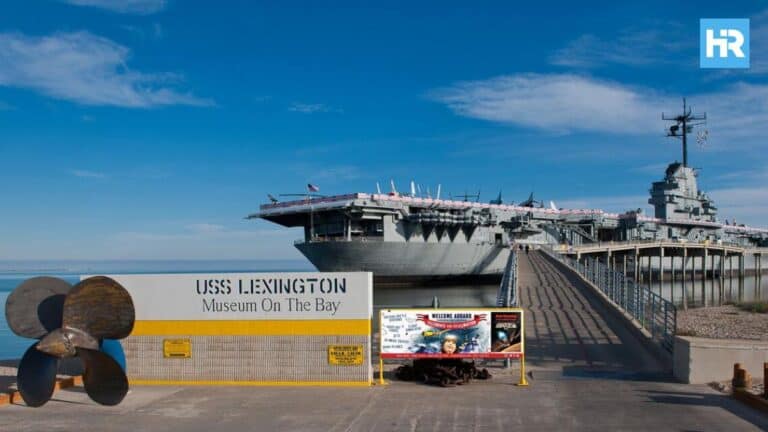 The Gambler on the Road visiting the USS Lexington Museum