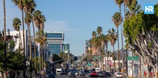 Walking Along the West Hollywood Sunset Strip