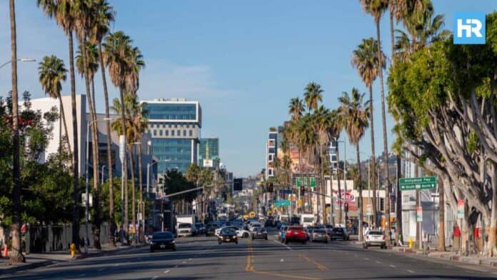 Walking Along the West Hollywood Sunset Strip