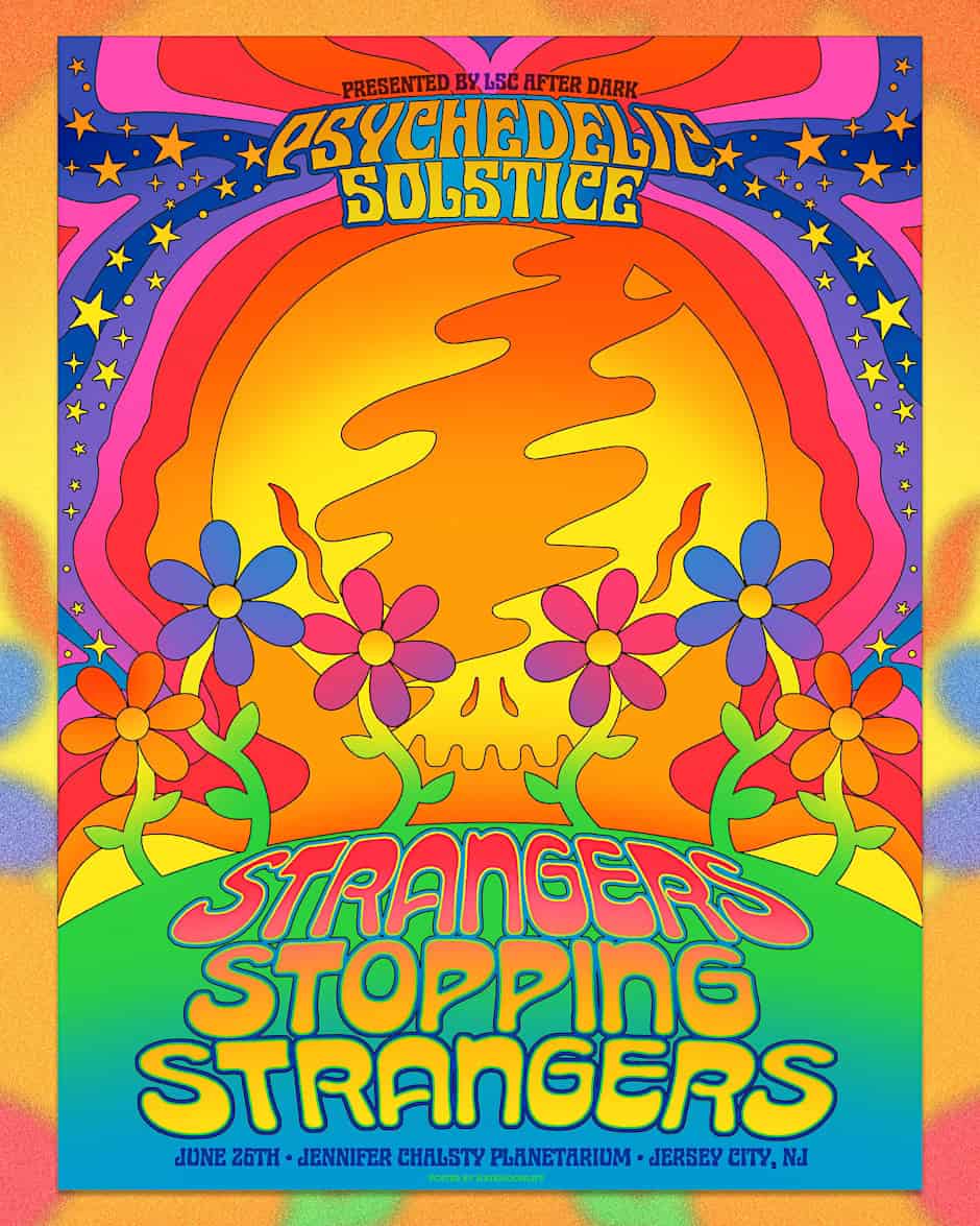 Strangers Stopping Strangers at LSC After Dark Psychedelic Solstice