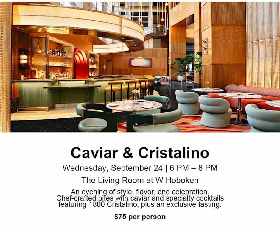 Caviar & Cristalino Featuring 1800 Tequila